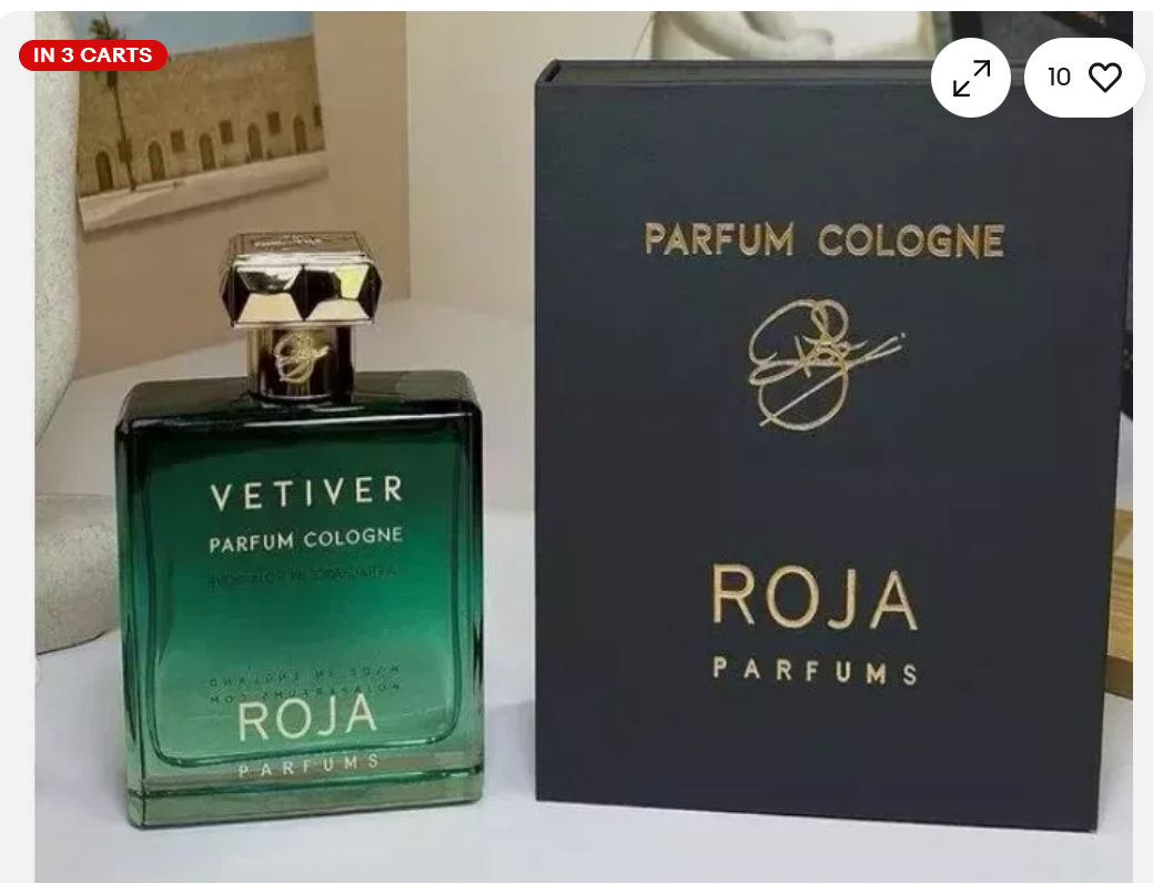 ROJA Parfums Vetiver Pour Homme Parfum Cologne Spray 3.4 oz / 100ml New Sealed