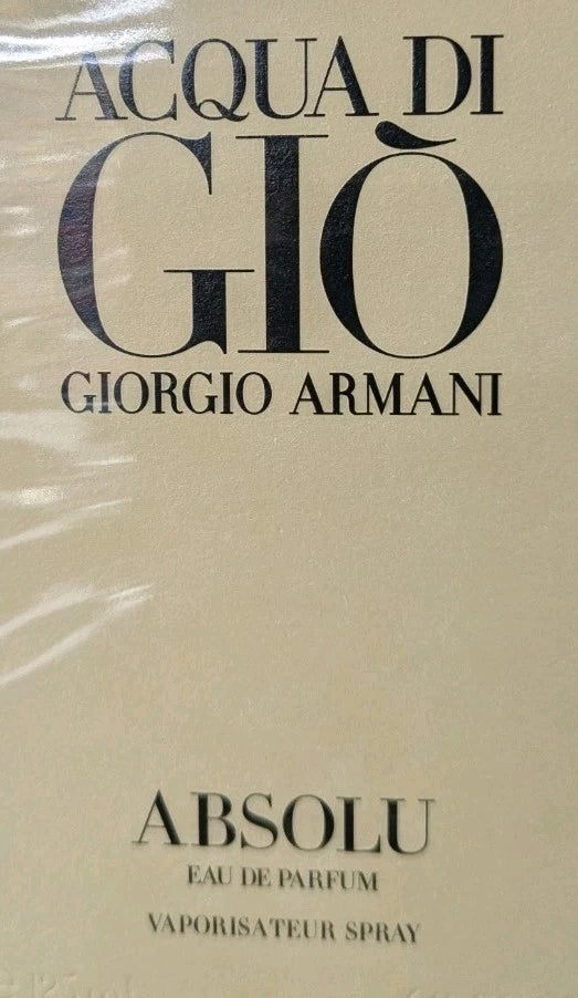 Giorgio Armani Acqua Di Giò Absolu Eau de Parfum 4.2 oz / 125ml for Men