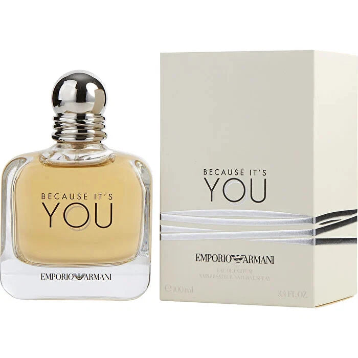 Emporio Armani Because It’s You Eau de Parfum for Women 3.4 oz / 100 ml New in Box