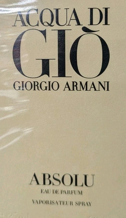 Giorgio Armani Acqua Di Giò Absolu Eau de Parfum 4.2 oz / 125ml for Men